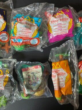 McDonald's Disney's Tarzan "Complete 8 Figures with Accessories Set" NIP